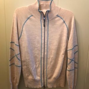 Athleta Knit Zip Merino Wool Jacket - M